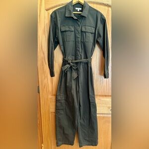 Good American long sleeve green jumpsuit.